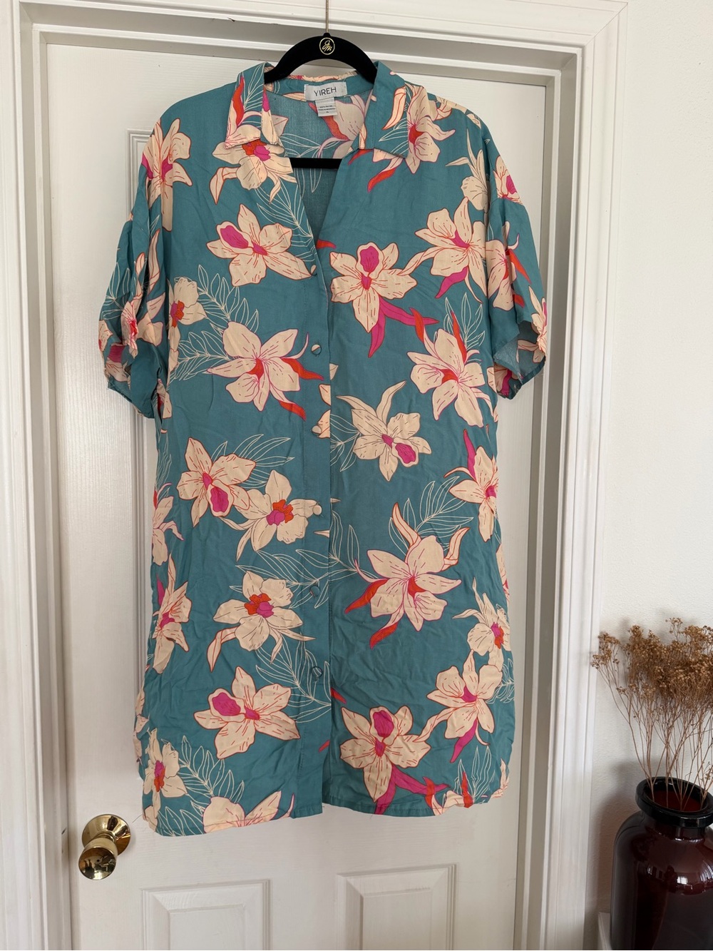 YIREH Kaimana Dress in Isle Orchid Teal